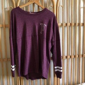 Victoria secrets long sleeve varsity shirt